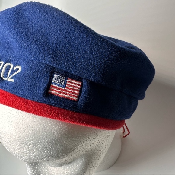 Roots USA Vintage 2002 Team USA Fleece Hat Salt Lake City Winter Olympics Games - Picture 2 of 7